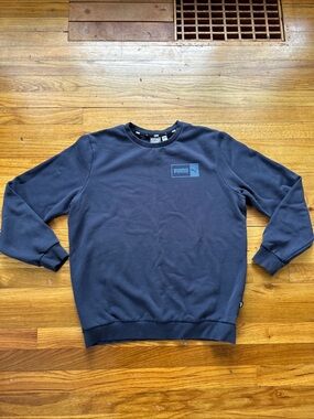 Puma Men's Dark Navy Crewneck Sweatshirt